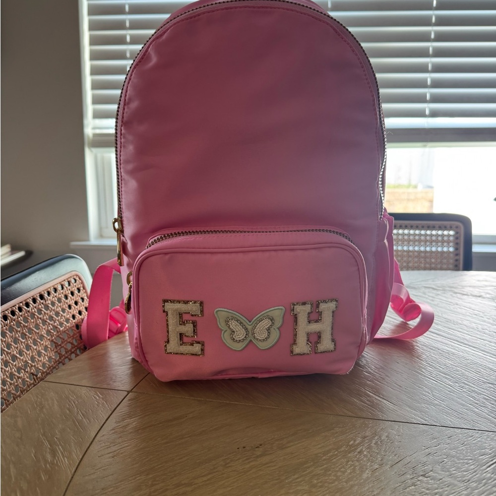 Stoney Clover pink Backpack with Butterfly Patch